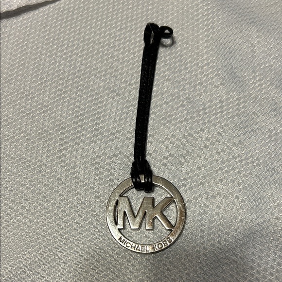 Michael Kors Accessories - Michael Kors Silver and Black Logo Keychain